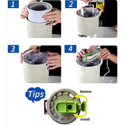 xxz Máquina automática para Hacer Helados, Máquina para Hacer Helados DIY, Máquina para Hacer Hielo en la máquina de Afeitar eléctrica para Hielo, Limpieza rápida y fácil, para el hogar, niños, 220V