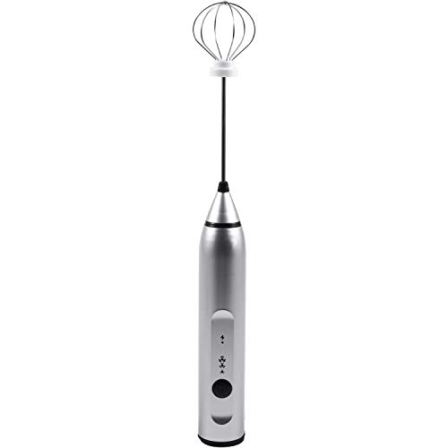 XZANTE Recargable Eléctrico Vaporizador de Leche con 2 Batidores, Máquina de Espuma de Mano para Café, Café con Leche, Capuchino, Chocolate Caliente, Mezclador de Bebida Duradera