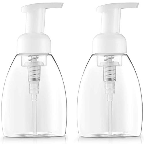 Yalbdopo Dispensador de jabón en espuma, botellas vacías, jabón de manos y recipientes líquidos, 250 ml, paquete de 2