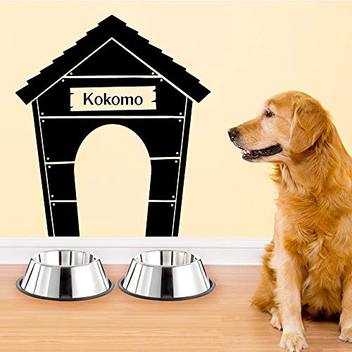 yaofale Etiqueta engomada de la Pared de la Perrera del Nombre del Perro de la Mascota de Dibujos Animados autoadhesiva Papel Tapiz de Arte Sala de Estar calcomanía de Pared de Cachorro