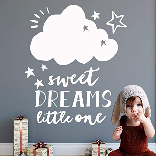 yaonuli Nube Linda Etiqueta de la Pared de Vinilo decoración para niños decoración Etiqueta de la Pared Etiqueta de la Pared 30x35cm