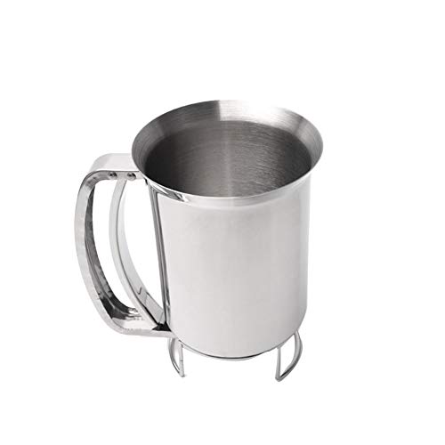 YaptheS Dispensador de Mano del talud de la Magdalena portátil de Acero Inoxidable talud de Torta de Embudo Separador Mezcla la Masa para Hornear Herramientas Profesionales de la Cocina