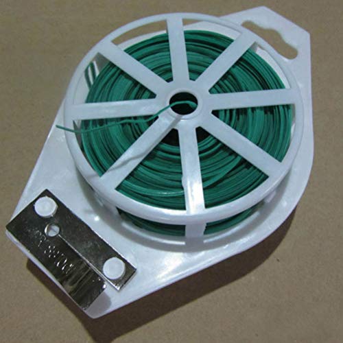 Yardwe 1UNIDS 100M Lazos de torcedura para jardinería Lazo de plástico de jardín para Planta,Lazo de la Planta de jardín con Cortador