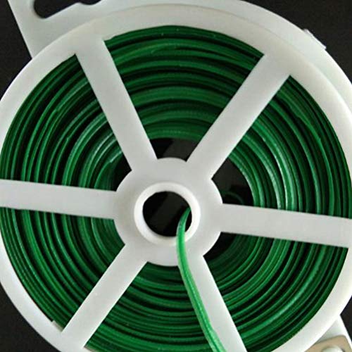 Yardwe 1UNIDS 100M Lazos de torcedura para jardinería Lazo de plástico de jardín para Planta,Lazo de la Planta de jardín con Cortador