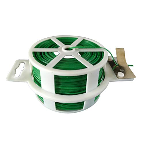 Yardwe 1UNIDS 100M Lazos de torcedura para jardinería Lazo de plástico de jardín para Planta,Lazo de la Planta de jardín con Cortador