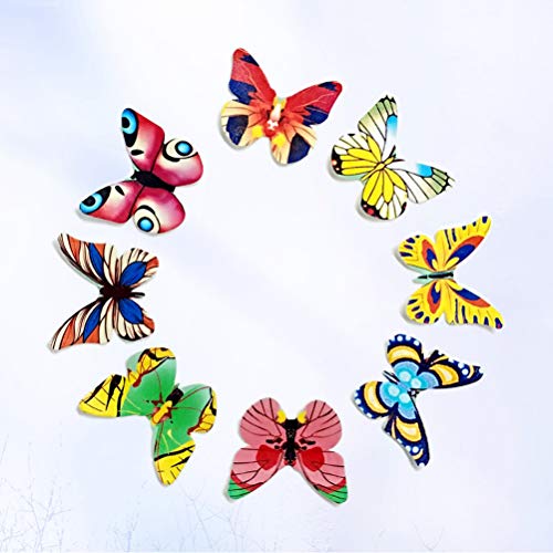 YeahiBaby 120PCS Wafer Paper Butterflies Mariposa Comestible Cake y Primeros de la Magdalena decoración de la Torta Color clasificado