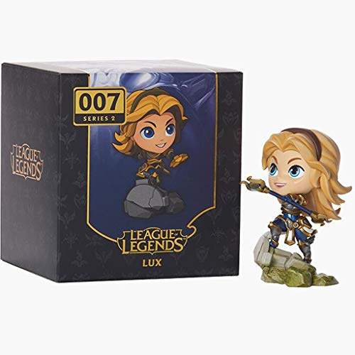 YHP Mini Lux Figura, la Dama de luminosidad, LOL Ap/Mid/Sup Champ, Regalo for los Jugadores Lux, decisión táctica, invocador! Collection
