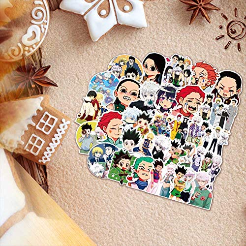 Yhrhredfjh - Adhesivo decorativo para ordenador portátil, diseño de dragón doraemon, bola marinera, luna, calcomanía de grafiti, maleta, coche, bicicleta, monopatín, guitarra, cazador, 50 unidades