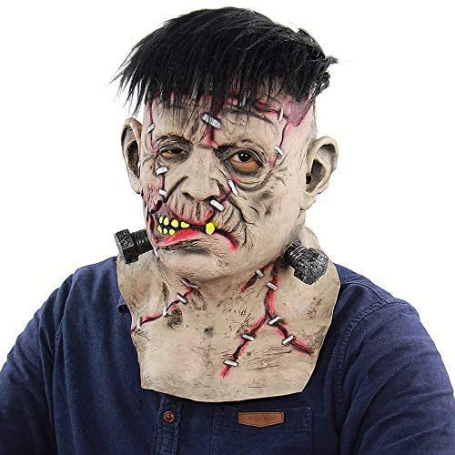 YI-LIGHT Puntales de Halloween Frankenstein del Horror máscara del Horror