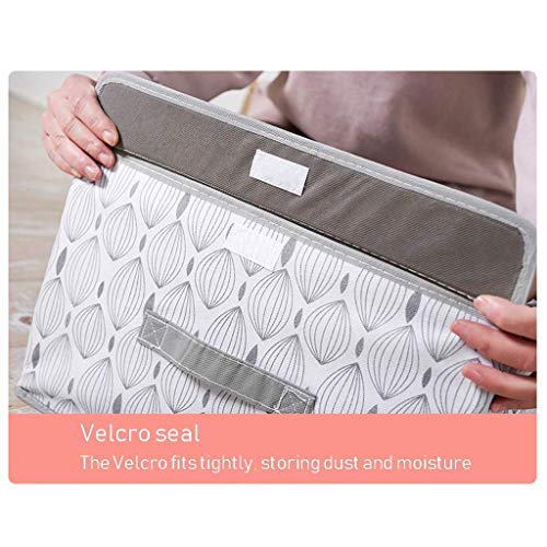 YLCJ Cajas de almacenaje Plegables con Tapas, Cubos de Almacenamiento En Tela no Tejida organizadores de Almacenamiento de estantes Juguetes Ropa Papeles y Libros 38x24x24cm Gris WYSY