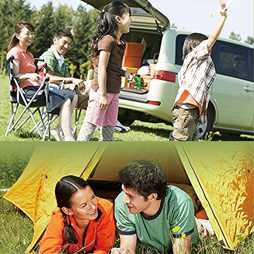 YLJYJ Sillas de Camping Plegables, Tumbona de jardín Plegable, con toldo Solar, con Correa para el Hombro y Bolsillo Deslizante, Pliegues TN, para jardín de Vacaciones, Negro