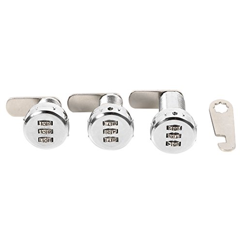 Yosoo Cerradura Mecánica De La Contraseña De 3 Código Digital para El Armario del Armario Aleación del Zinc Conveniente Seguridad Coded La Cerradura (tamaño : 12~16mm)