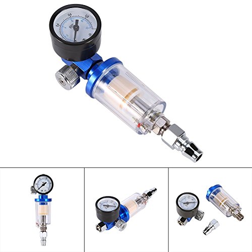 Yosoo Pulverizar el Arma neumático Regulador de Aire Medidor+ trampas de Aceite Filtro de Agua Separador