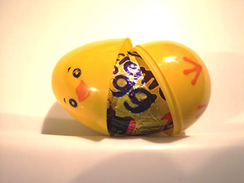 You Love a Bargain 48 Huevos rellenables de Pascua, diseño de Pollito Amarilla, para Guardar Crema de Huevo