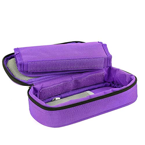 YOUSHARES insulina nevera viaje caso-medicación diabéticos aislado Organizador bolsa de refrigeración portátil para la pluma de insulina y suministros para diabéticos con 2 hieleras paquete de hielo