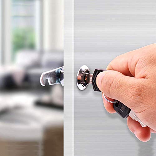 youtu 4pcs Cerradura para buzón o taquilla, Cerrojo de Seguridad para Puerta de Armario, buzón, cajón, taquillas (16mm)