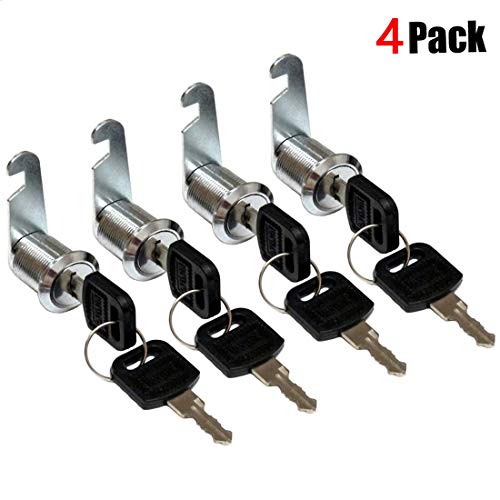 youtu 4pcs Cerradura para buzón o taquilla, Cerrojo de Seguridad para Puerta de Armario, buzón, cajón, taquillas (16mm)