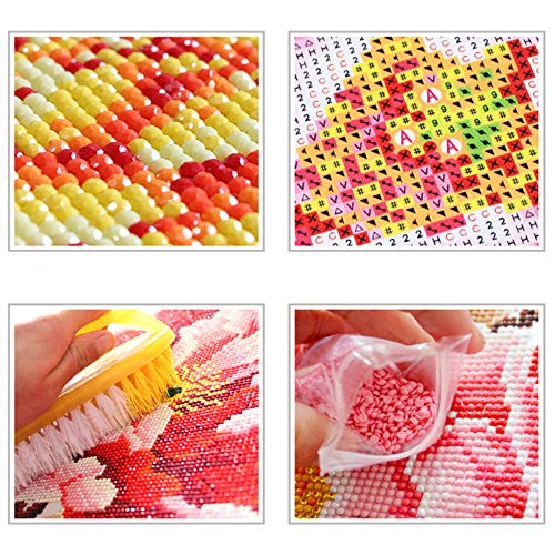 YSCOLOR Diamond Painting 2019 5D DIY Full Diamond 2019 Hecho A Mano Decoración Para El Hogar Manualidades Pintura De Diamante Kits De Punto De Cruz Cuadro De Cesta De Frutas Y Verduras 30X40cm