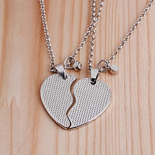 YUANCHENG mamá Jirafa Collares Serie Familiar Rompecabezas Collar de Cristal Corazón Roto 2 Madre Hija Collar Regalo para cumpleaños de niños