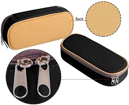 Yuanmeiju New Style Cute Kitty Multifunction Canvas Leather Estuche Pen Bag Makeup Pouch