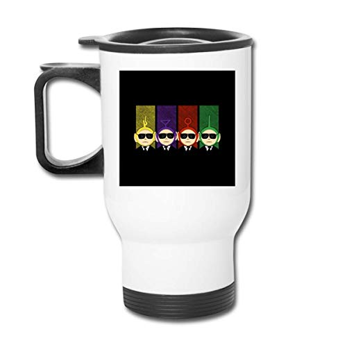 Yuanmeiju Reservoir Dogs Teletubbies 14 Oz Stainl Tumbler Double Wall Vacuum Taza de café with Splash Proof Lid for Hot & Cold Drinks