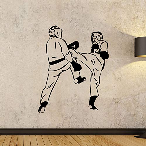 YuanMinglu Decoración del Dormitorio del niño diseño Creativo de la Lucha Libre Pegatinas de Pared Vinilo extraíble Etiqueta de la Pared decoración del hogar a Prueba de Agua 45x54 CM