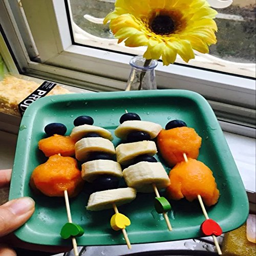 YuChiSX Púas de Cóctel de Bambú de 4,7 Pulgadas,Palillos de Cóctel, Hechos a Mano,Palillos de cóctel de bambú para Fiesta Tapas Sándwiches Brocheta de Frutas Canapés Aperitivo