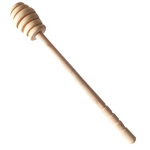 YUEMING Cuchara de Miel de Madera Palo de Miel para dispensar tarros de Miel de Mermelada Miel Palo Barra