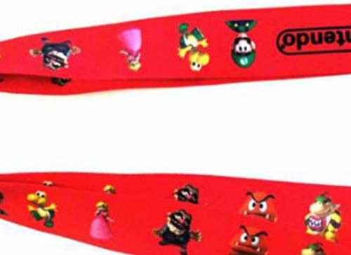 YUNMEI artículos hogar Mario Game 1 Piezas Venta Dibujos Animados Super Mario Bros Lanyard Llaves ID Teléfono Celular Cuello Correa Juguetes Acción De Juguete para Niños Regalo