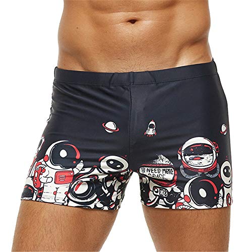YUNSW Bañador De Hombre Bañador De Playa De Aguas Termales De Ángulo Plano Bañador De Baño De Secado Rápido Estampado De Tallas Grandes Bañador De Baño De Secado Rápido para Adultos