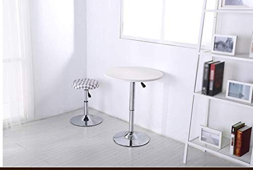 Yuzhonghua Mobiliario de Sala de Lectura y un Escritorio de Metal Puede Levantar la negociación de Mesa, mesas de Bar cafetería Tienda de Bebidas, Mesa de Altura Regulable 60-80 cm de negociación