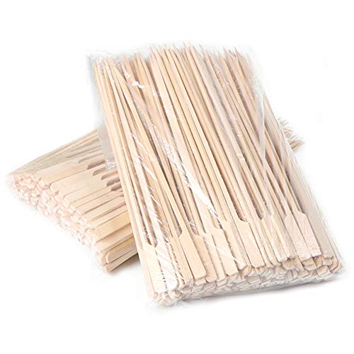 yyuezhi Brochetas Bambú Natural bambú Brochetas Brochetas de Madera Natural Brochetas de Cóctel Brochetas de Madera Pinchos de Fiesta de Palillos de Bambú para Pinchos de Barbacoa Brochetas Fondue