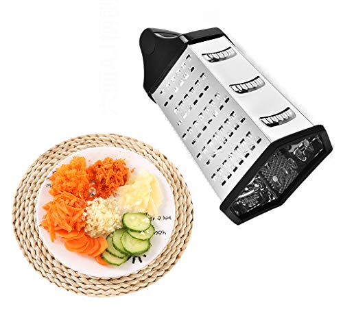 YZCX Cortador de Verduras Mandolina y Pelado de Acero Inoxidable 6 en 1 Rallador de Gueso Pelador de Papas Multifuncional