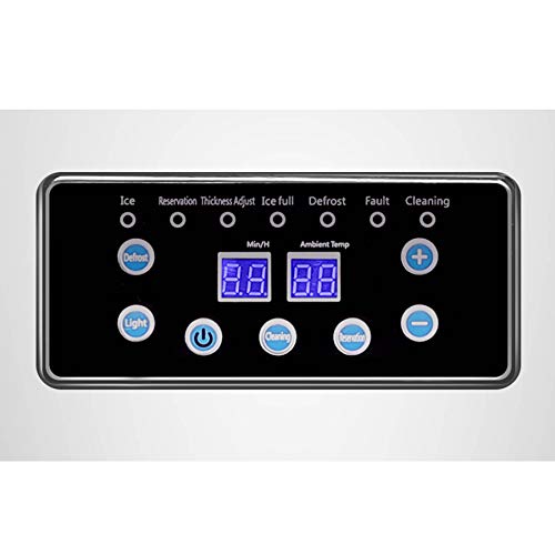 Z ZELUS 495W Máquina para Hacer Hielo Capacidad de 58kg / 24h Máquina para Hacer Cubitos de Hielo 36 pcs Máquina Comercial de Hacer Hielo para Hogar, Bares, Cafetería y Restaurante (36 PCS)
