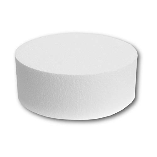ZADAWERK® Disco de poliestireno - cake dummy - Ø 15 cm - 1 pieza