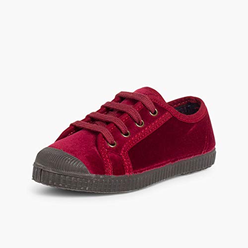 Zapatilla Terciopelo con Cordones Pisamonas