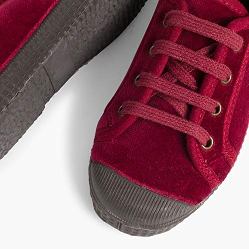 Zapatilla Terciopelo con Cordones Pisamonas