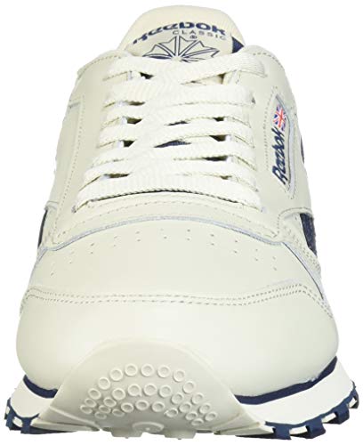 Zapatillas clásicas Reebok, en piel, para hombre., Multi (Alabastro/Azul Marino Universitario), 41.5 EU