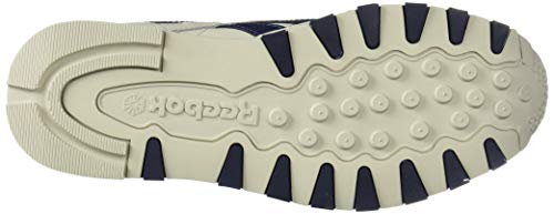 Zapatillas clásicas Reebok, en piel, para hombre., Multi (Alabastro/Azul Marino Universitario), 41.5 EU