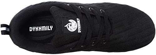 Zapatillas de Seguridad Hombre,Trabajo con Puntera de Acero Transpirable Reflectante Botas de Seguridad(Negro,44)