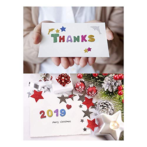 ZARRS Pegatina de Espuma Brillo,100 Pack Pegatina de Letras Autoadhesiva Brillante Pegatinas para Manualidades Scrapbooking Niños Colores Variados EVA 4 Sets