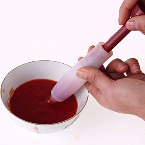 Zeagro - Pluma de silicona para escribir alimentos, herramientas de decoración de chocolate, molde para tartas, crema, galletas, repostería, accesorios de cocina, 1 unidad