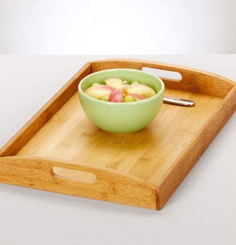 Zeller 25270 Bandeja, Bambú, Marrón, 44x30x5.5 cm