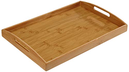 Zeller 25270 Bandeja, Bambú, Marrón, 44x30x5.5 cm