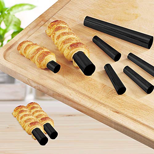 Zenker Patisserie Conos Relleno Crema en acero con revestimiento antiadherente Teflon. Negro. Ø2/2,5x13cm. 4 uds.