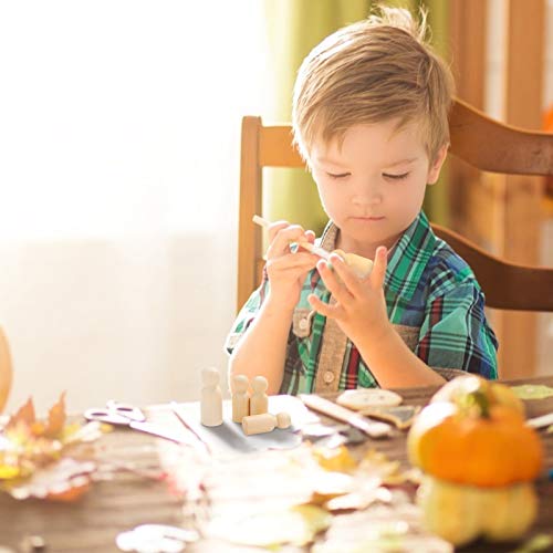 ZERHOK Muñecas de Madera Inacabados 18pcs Persona de Madera Cuerpo DIY Manualidad Utensilios de Decoración Juguete Creativo Ninos para Clases Manuales Escuela Decoración Oficina Casa