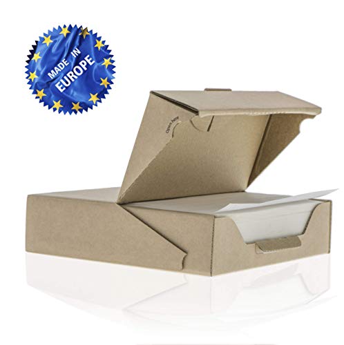 ZEZAZU Cuadrados de Papel Para Hornear de Pergamino de 14 x 14 cm (500 hojas) - Para Hornear, Hamburguesa | Siliconizada, Antiadherente, Conveniente