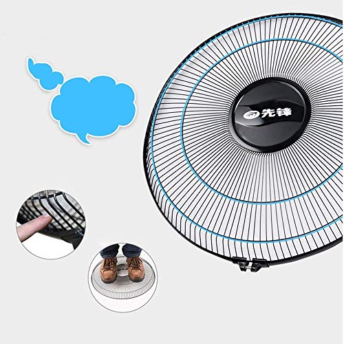 ZHANG-FS Piso Oscilante Eléctrico De 18", Refrigerado por Aire, 60W (Negro)