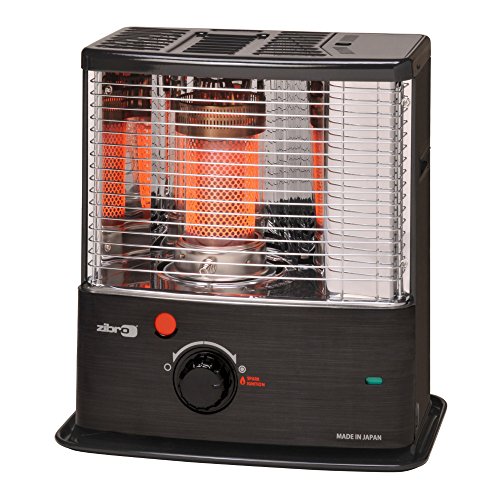 Zibro Made by Toyotomi RS-30 Estufa de Parafina de Mecha, 3000 W, Negro Inox, 480x340x310 mm