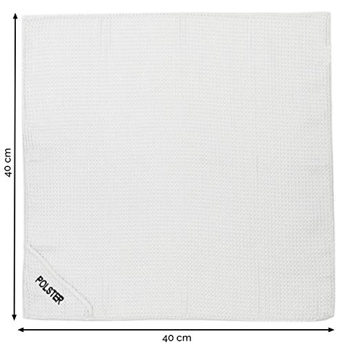 ZOLLNER Kit de 6 bayetas de Microfibra para Limpiar el Coche, 40x40 cm